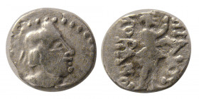 INDO-GREEK, Kushan Empire. Kujula Kadphises,  AR Obol. Rare.