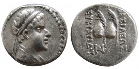 BACTRIAN KINGS, Eukratides I. 171-145 BC. AR Obol.