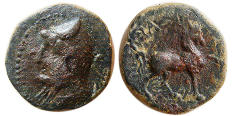 KINGS of PARTHIA. Phriapatios to Mithradates I. 185-132 BC. Æ (3.86 gm; 17 mm). ...