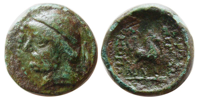 KINGS of PARTHIA. Phraates II. 132-127 BC. Æ Dichalkous (3.19 gm; 15 mm). Ecbata...