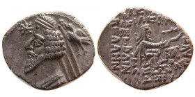 KINGS of PARTHIA. Phraates IV 38/7-2 BC. AR Drachm. MTO mint.