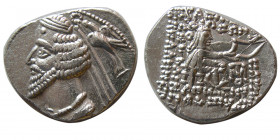 KINGS of PARTHIA. Phraates IV. 38-2 BC. AR Drachm. Laodicea mint.
