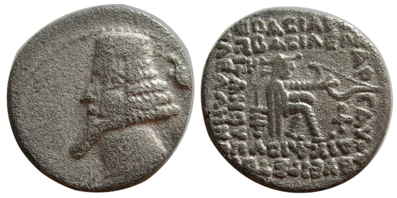 KINGS of PARTHIA. Phraates IV. 38/7-2 BC. Billon Drachm (3.47 gm; 19 mm). Ekbata...