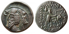 PARTHIAN KINGS. Phraatakes. 2 BC- AD 4/5. Silver Drachm.
