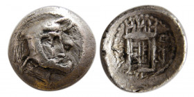 KINGS of PERSIS. Autophradates I (3rd century BC). AR Obol. RRR.