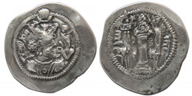SASANIAN KINGS. Zamasp. 496-498/9 AD. Silver Drachm.
