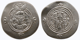SASANIAN KINGS. Khosrau II, 590-628 AD. AR Drachm