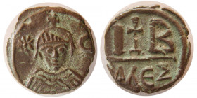 SASANIAN KINGS. Khusro II. circa 618-628 AD. Alexandria, Æ 12 Nummi