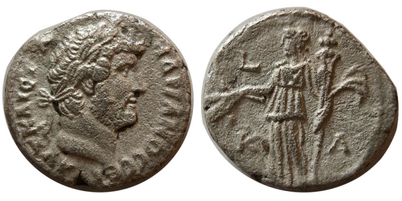 EGYPT, Alexandria. Hadrian. 117-138 AD. BI Tetradrachm (11.29 gm; 24 mm). Struck...