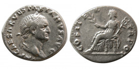 ROMAN EMPIRE. Vespasian. (69-79 AD). AR Denarius