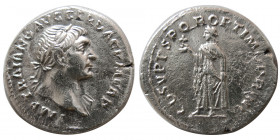 ROMAN EMPIRE. Trajan. (98-117 AD). AR Denarius.