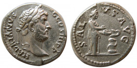 ROMAN EMPIRE. Hadrian. (117-138 AD). AR Denarius