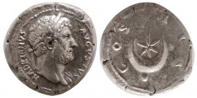 ROMAN EMPIRE. Hadrian. (117-138 AD). AR Denarius .