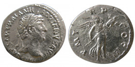 ROMAN EMPIRE. Hadrian. (117-138 AD). AR Denarius.
