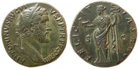 ROMAN EMPIRE. Antoninus Pius. (138-161 AD). Æ Sestertius