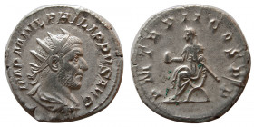 ROMAN EMPIRE. Philip I, the Arab. 244-249. AR Antoninianus