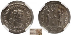ROMAN EMPIRE. Maximian. 286-310. BI Aurelianianus. NGC-AU.
