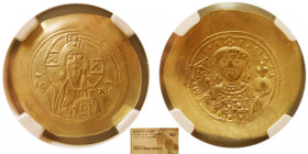 BYZANTINE EMPIRE. Michael VII. AV / EL Hist. Nomisma. NGC-AU