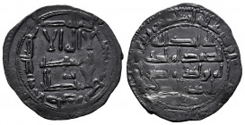 Independent Emirate. Abd Al-Rahman II. Dirham. 219 H. Al-Andalus. (Vives-154). (Miles-109c). Ag. 2,50 g. Original Patina. Minor scratches on reverse. ...