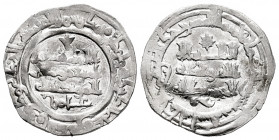 Caliphate of Cordoba. Hisham II. Dirham. 380 H. Al-Andalus. (Vives-512). Ag. 3,48 g. Citing `Amir in IIA. Knock on obverse. Almost VF. Est...40,00. 
...