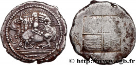 MACEDONIA - AKANTHOS
Type : Tétradrachme 
Date : c. 470-430 AC. 
Mint name / Town : Acanthe 
Metal : silver 
Diameter : 27  mm
Orientation dies : 12  ...
