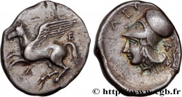 AKARNANIA - LEUKAS
Type : Statère 
Date : c. 375-350 AC. 
Mint name / Town : Leucas, Acarnanie 
Metal : silver 
Diameter : 23  mm
Orientation dies : 6...