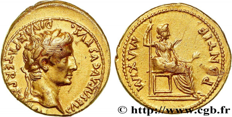 AUGUSTUS
Type : Aureus 
Date : 2 AC. - AD. 14 
Mint name / Town : Lyon 
Metal : ...