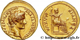 AUGUSTUS
Type : Aureus 
Date : 2 AC. - AD. 14 
Mint name / Town : Lyon 
Metal : gold 
Diameter : 20  mm
Orientation dies : 3  h.
Weight : 7,78  g.
Rar...