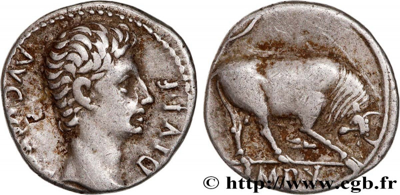 AUGUSTUS
Type : Denier 
Date : 15 AC. 
Mint name / Town : Lyon  
Metal : silver ...