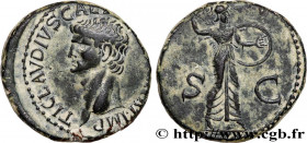 CLAUDIUS
Type : As 
Date : 42 
Mint name / Town : Rome 
Metal : copper 
Diameter : 26,5  mm
Orientation dies : 6  h.
Weight : 11,89  g.
Obverse legend...