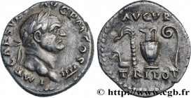 VESPASIAN
Type : Denier 
Date : 72 
Mint name / Town : Rome 
Metal : silver 
Millesimal fineness : 900  ‰
Diameter : 18  mm
Orientation dies : 6  h.
W...