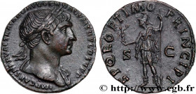 TRAJANUS
Type : As 
Date : decennalia 
Date : 105 
Mint name / Town : Rome 
Metal : copper 
Diameter : 26  mm
Orientation dies : 6  h.
Weight : 10,65 ...