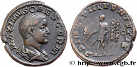 MAXIMUS CAESAR
Type : Sesterce 
Date : 237 
Mint name / Town : Rome 
Metal : copper 
Diameter : 31,5  mm
Orientation dies : 12  h.
Weight : 23,36  g.
...