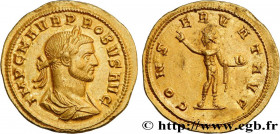 PROBUS
Type : Aureus 
Date : c. 278 
Mint name / Town : Ticinum 
Metal : gold 
Millesimal fineness : 1000  ‰
Diameter : 22,5  mm
Orientation dies : 11...