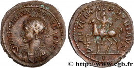 PROBUS
Type : Aurelianus 
Date : 277-278 
Mint name / Town : Lyon 
Metal : billon 
Millesimal fineness : 50  ‰
Diameter : 23,5  mm
Orientation dies : ...