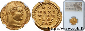 MAXIMIANUS HERCULIUS
Type : Aureus 
Date : 303-304 
Mint name / Town : Ticinum 
Metal : gold 
Diameter : 19,5  mm
Orientation dies : 11  h.
Weight : 5...