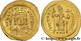 JUSTIN II
Type : Solidus 
Date : 566-578 
Mint name / Town : Constantinople 
Metal : gold 
Millesimal fineness : 1000  ‰
Diameter : 21  mm
Orientation...