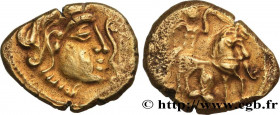 GALLIA - LEMOVICES (Area of Limoges)
Type : Statère à la grue 
Date : c. 100-50 BC. 
Mint name / Town : Limoges (87) 
Metal : electrum 
Diameter : 16 ...