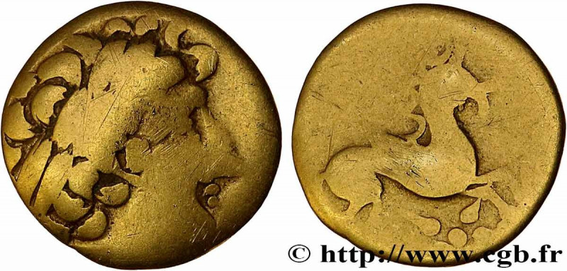 GALLIA - CARNUTES (Beauce area)
Type : Quart de statère au griffon 
Date : IIe-I...