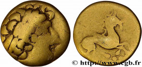 GALLIA - CARNUTES (Beauce area)
Type : Quart de statère au griffon 
Date : IIe-Ier siècle avant J.-C. 
Metal : gold 
Diameter : 12  mm
Orientation die...