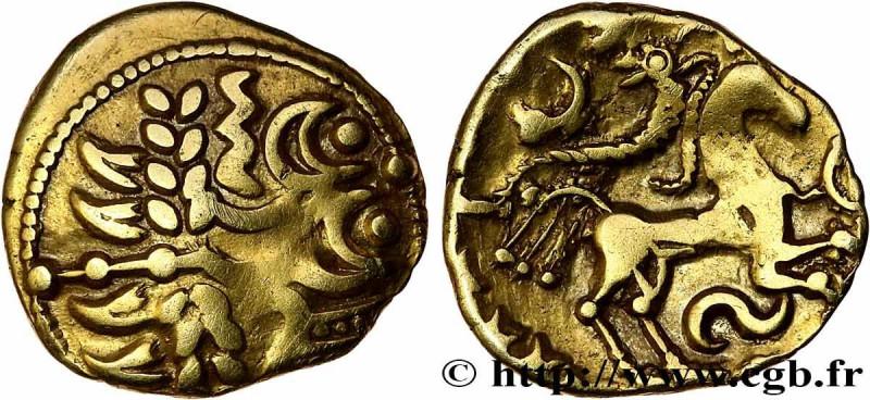 GALLIA BELGICA - SUESSIONES (Area of Soissons)
Type : Quart de statère au serpen...