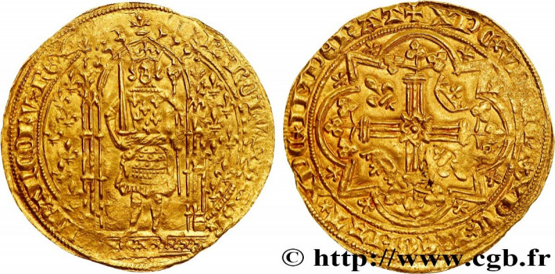 CHARLES V LE SAGE / THE WISE
Type : Franc à pied 
Date : 20/04/1365 
Date : n.d....