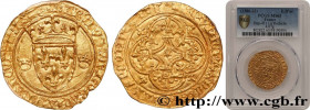 HEIR APPARENT, CHARLES, REGENCY - COINAGE IN THE NAME OF CHARLES VI
Type : Écu d'or, 1er type 
Date : 11/06/1419 
Date : n.d. 
Mint name / Town : Font...
