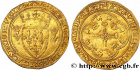CHARLES VII LE BIEN SERVI / THE WELL-SERVED
Type : Écu d'or à la couronne ou écu neuf 
Date : 12/08/1445 
Mint name / Town : Tournai 
Metal : gold 
Mi...