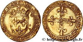 CHARLES VIII
Type : Écu d'or au soleil 
Date : 25/04/1498 
Date : n.d. 
Mint name / Town : Bayonne 
Metal : gold 
Millesimal fineness : 963  ‰
Diamete...