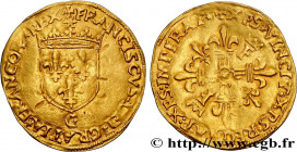 FRANCIS I
Type : Écu d'or au soleil, 2e type 
Date : 23/01/1515 
Date : n.d. 
Mint name / Town : Gênes 
Metal : gold 
Millesimal fineness : 958  ‰
Dia...