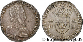 CHARLES IX COINAGE IN THE NAME OF HENRY II
Type : Teston à la tête nue, 1er type 
Date : 1561 
Mint name / Town : Villeneuve-Saint-André 
Quantity min...