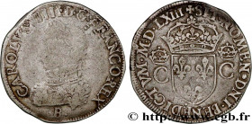 CHARLES IX
Type : Teston, 2e type 
Date : MDLXII 
Date : 1563 
Mint name / Town : Rouen 
Quantity minted : 49572 
Metal : silver 
Millesimal fineness ...