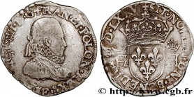 HENRY III
Type : Teston 3e type, col fraisé 
Date : 1575 
Mint name / Town : Tours 
Quantity minted : 58854 
Metal : silver 
Millesimal fineness : 898...