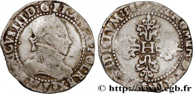 HENRY III
Type : Demi-franc au col gaufré 
Date : 1589 
Mint name / Town : Angers 
Quantity minted : 83214 
Metal : silver 
Millesimal fineness : 833 ...
